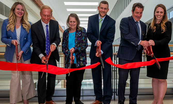 Kahlert Center ribbon cutting